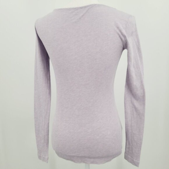 J.Crew Lavender Long Sleeve Painters Tee - Picture 5 of 8